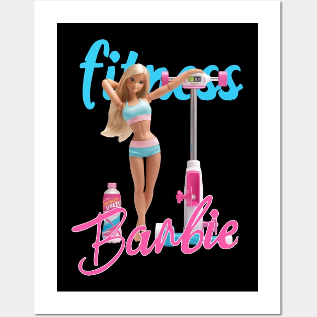 Fitness Barbie Vintage T-shirt 05 Wall Art by ToddT